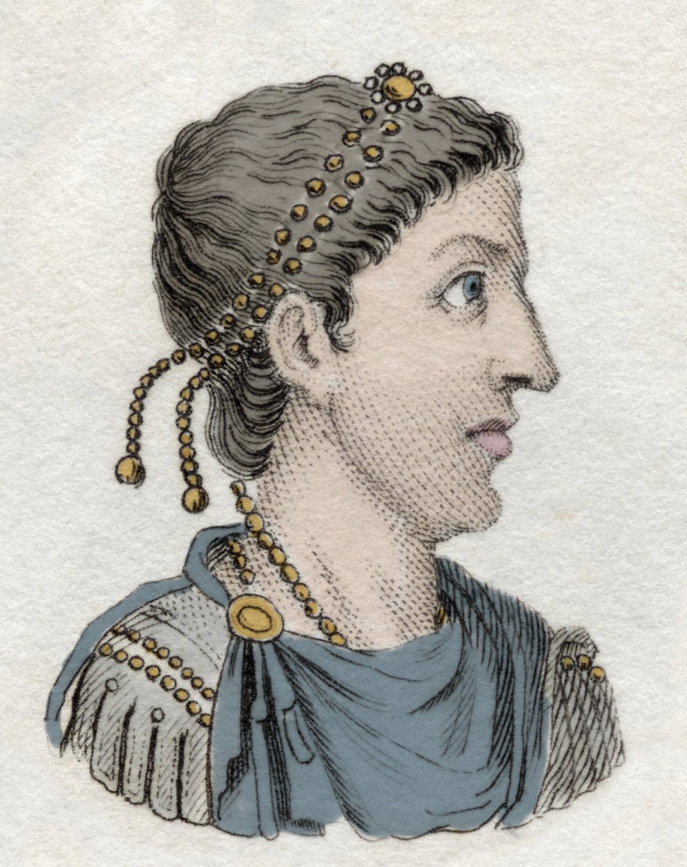 Retrato de Flavio Honorio (384-423), emperador romano de Unknown artist