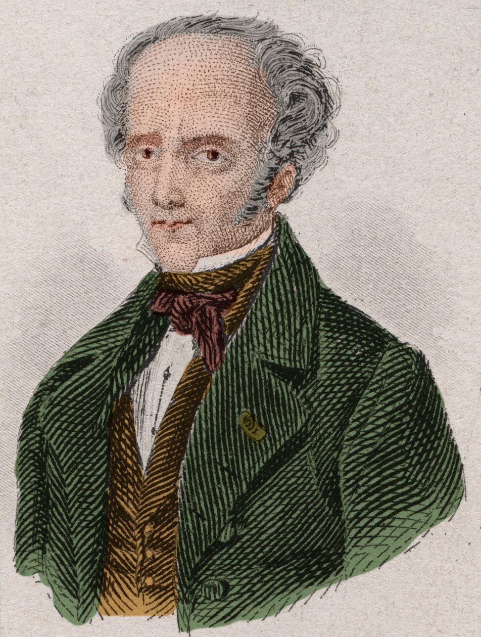 Retrato de François René, Vizconde de Chateaubriand (1768-1848) escritor francés. Grabado de 1876. de Unknown artist