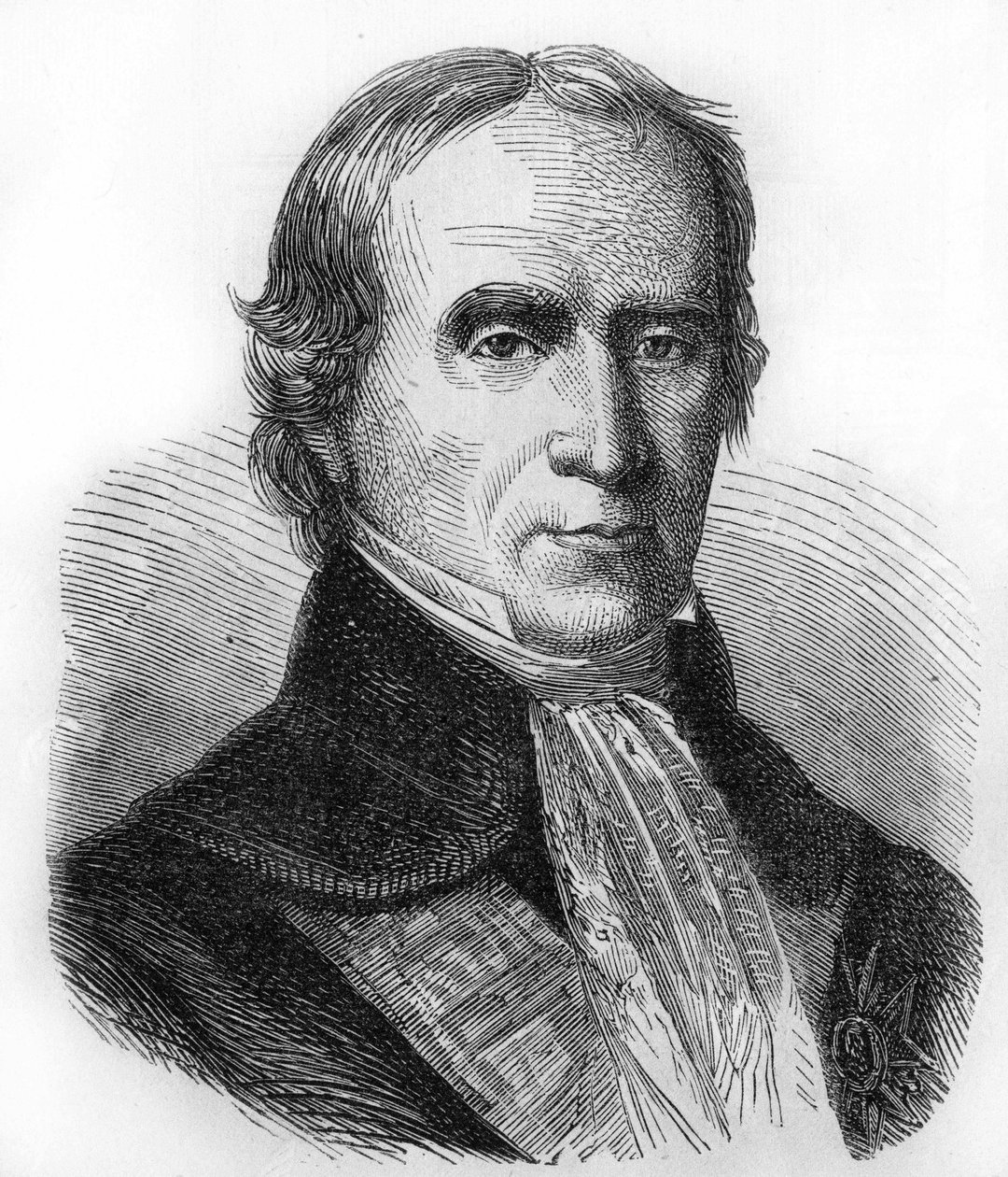 Retrato de François Barbé Marbois. 1745-1837. Cónsul en los Estados Unidos y luego intendente en Santo Domingo. Grabado de 1866. de Unknown artist