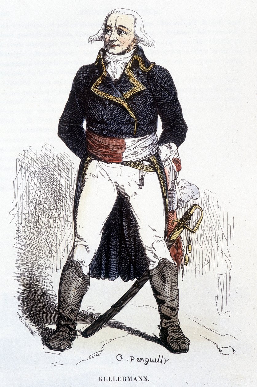 Retrato de François Christophe Kellerman - grabado de Unknown artist