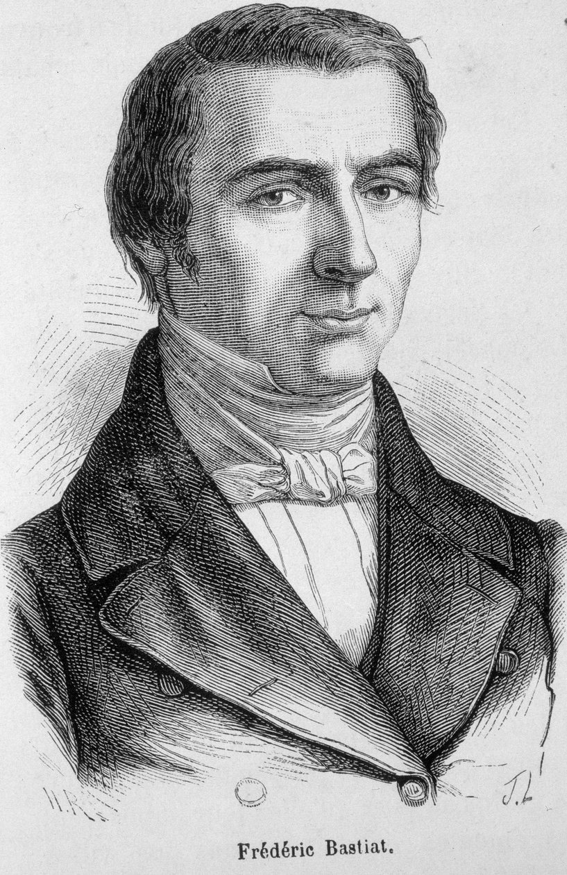 Retrato de Frédéric Bastiat, economista francés (1801 - 1850) de Unknown artist