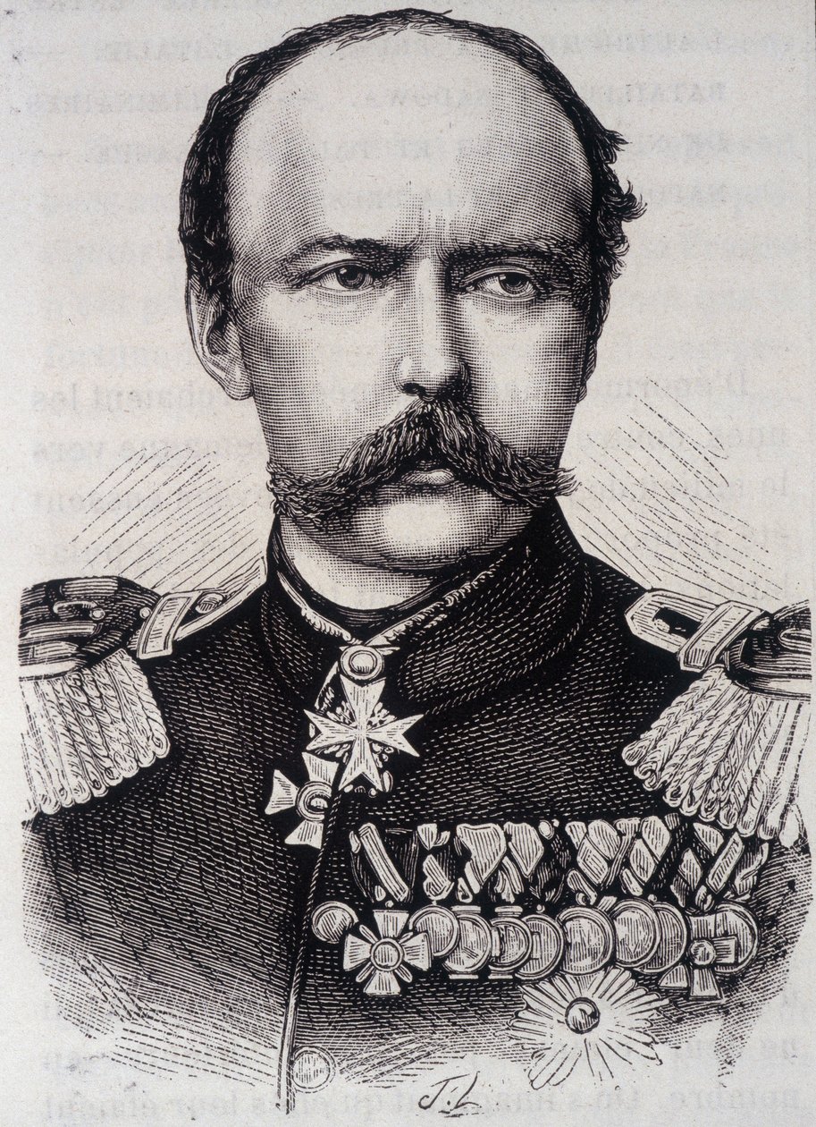 Retrato de Frederic - Charles, Príncipe de Prusia (1828-1885) de Unknown artist