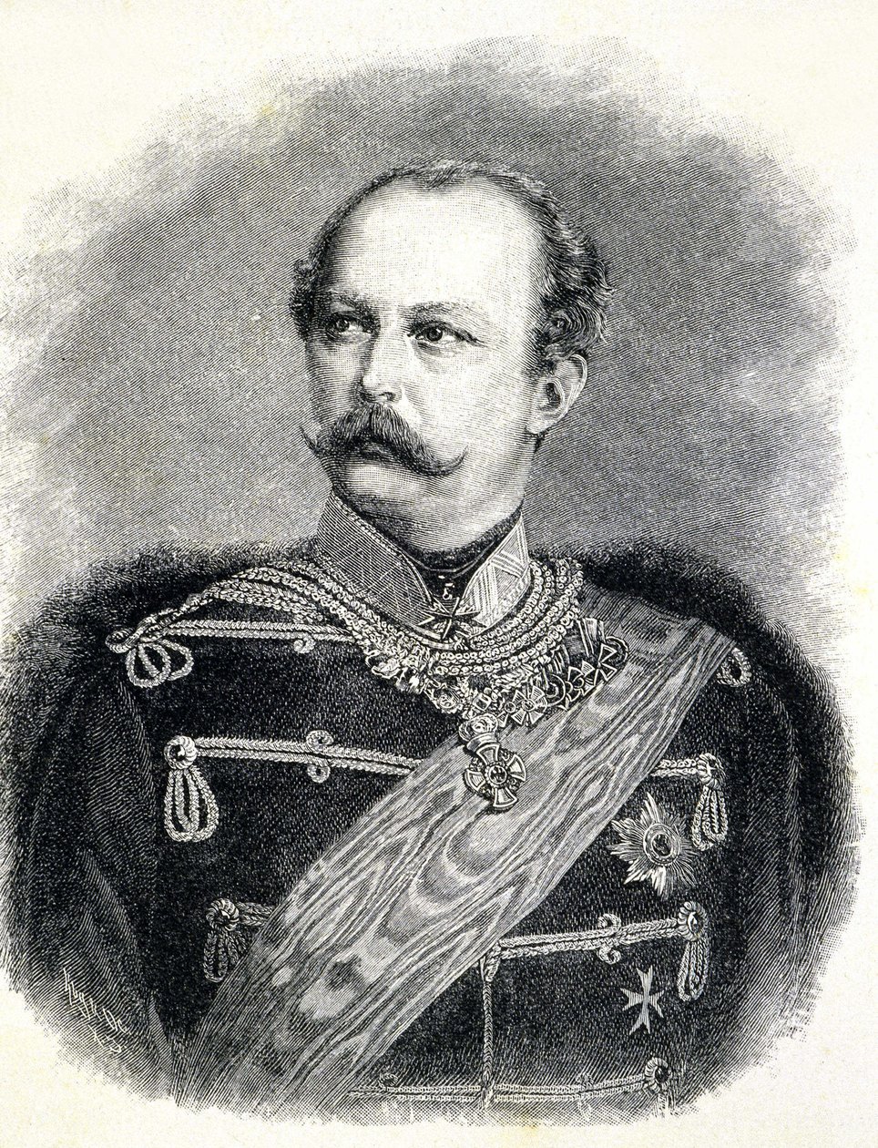 Retrato de Federico Carlos de Prusia (1828 - 1885), sobrino de Guillermo I de Unknown artist