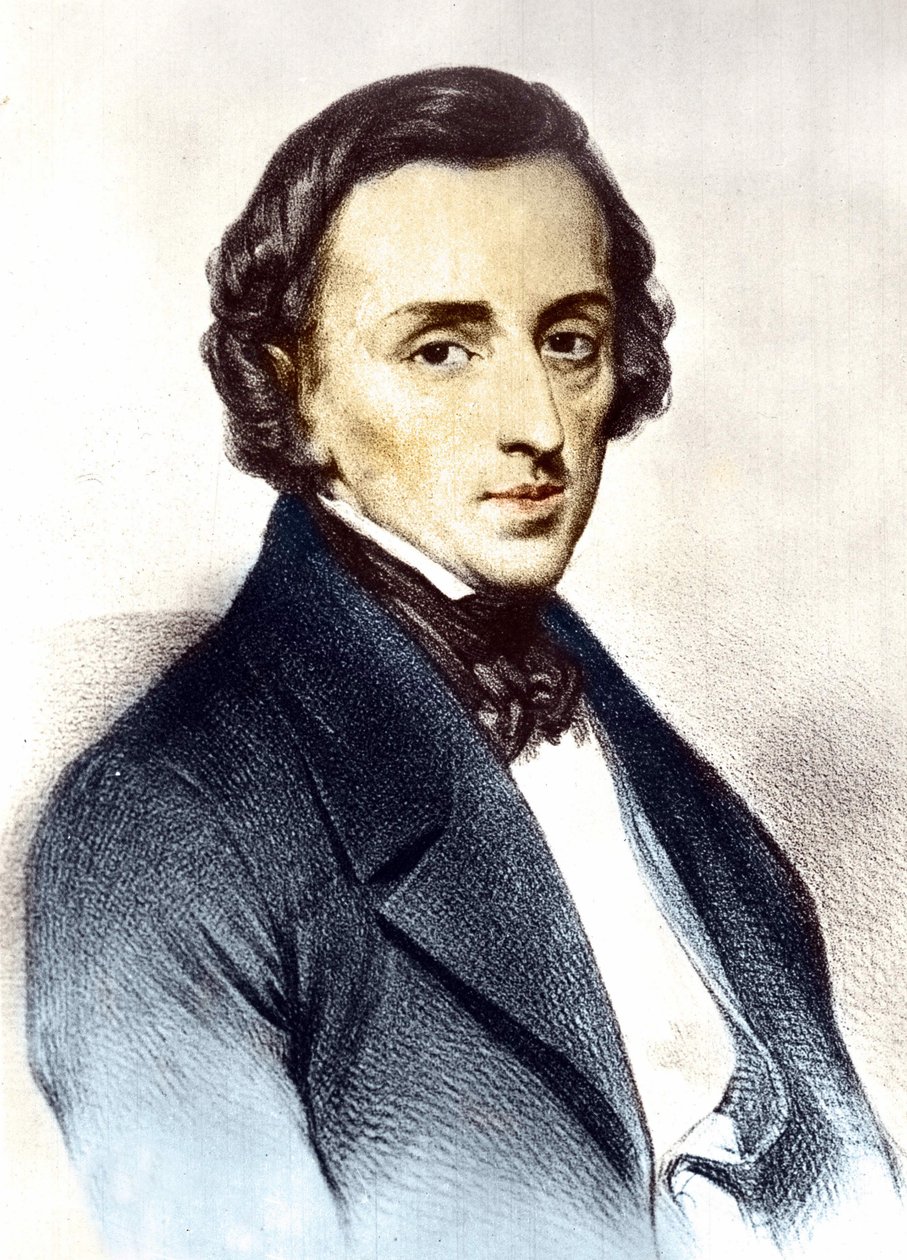 Retrato de Frédéric Chopin (1810-1849), compositor polaco de Unknown artist