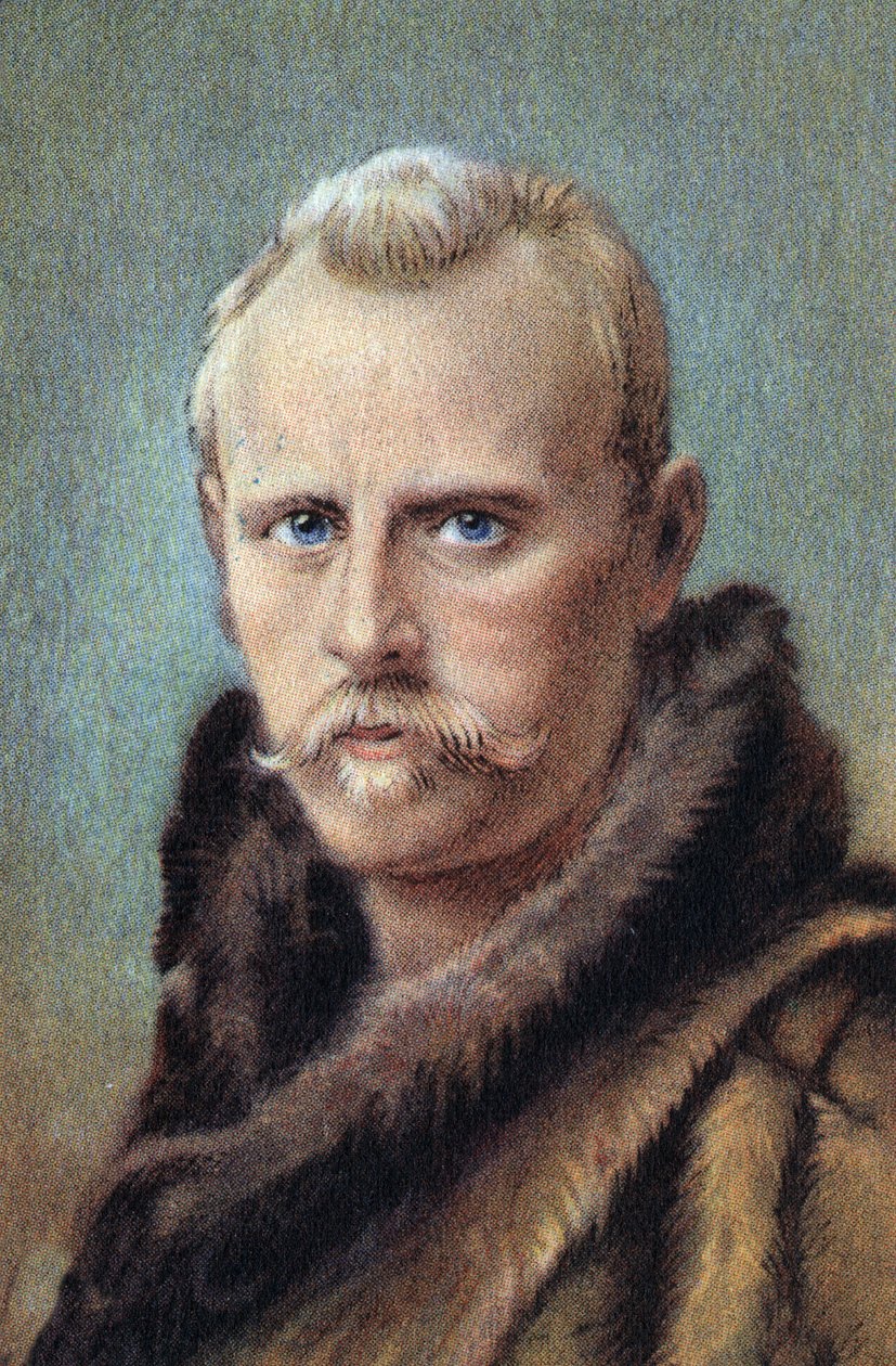 Retrato de Fridtjof Nansen, explorador noruego de Unknown Artist