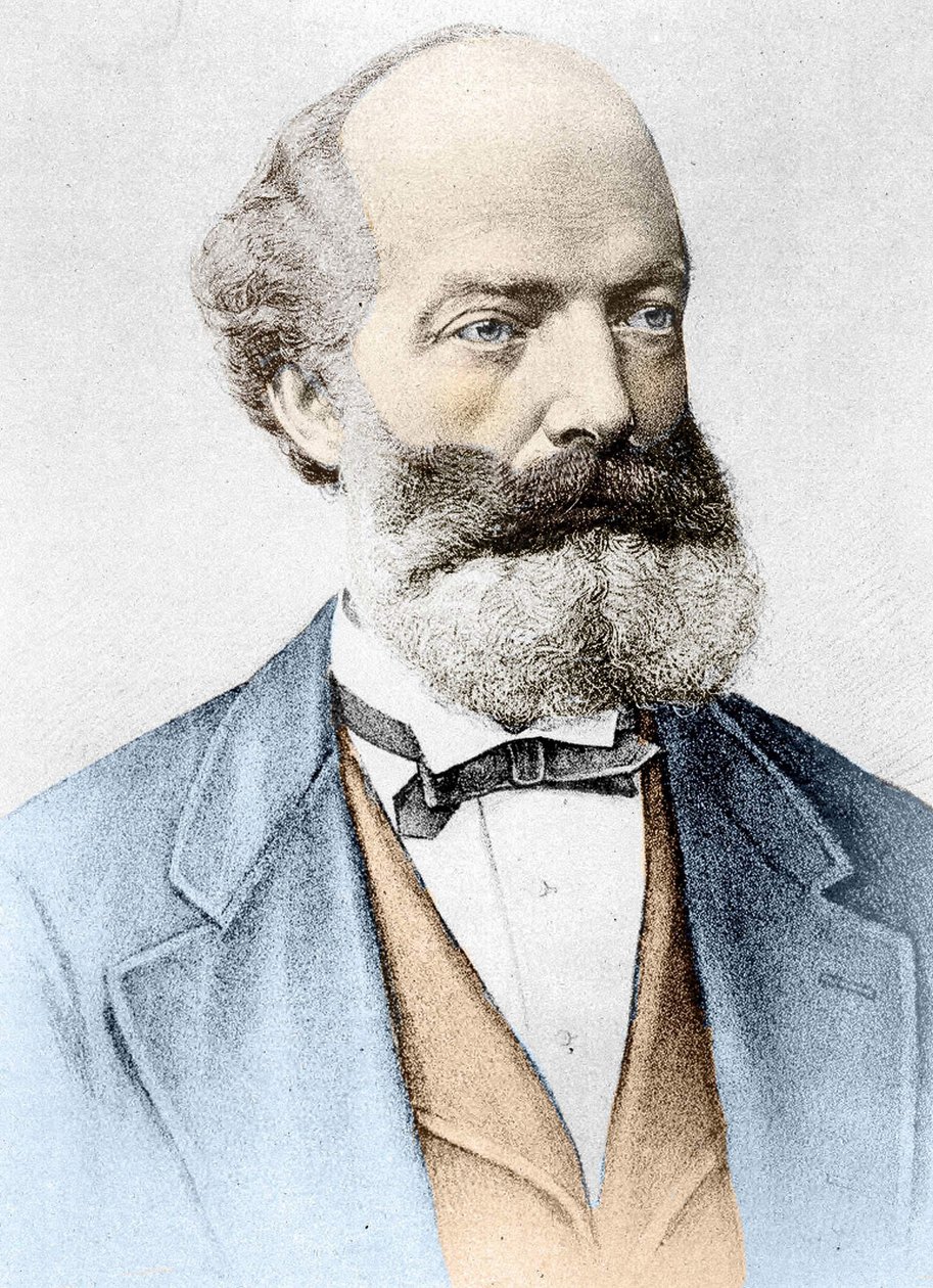 Retrato de Friedrich August Kekulé von Stradonitz, químico alemán de Unknown artist