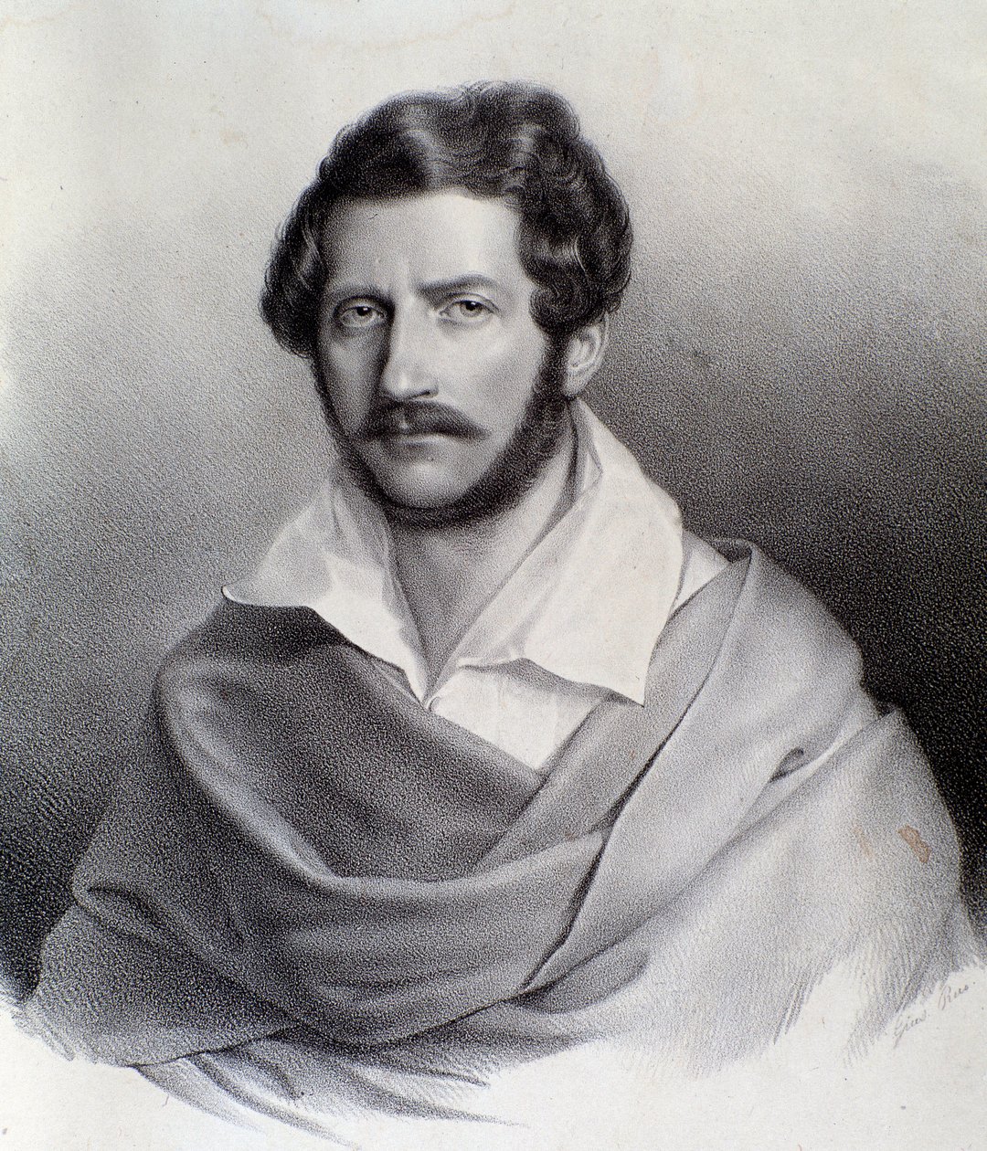 Retrato de Gaetano Donizetti (grabado) de Unknown artist