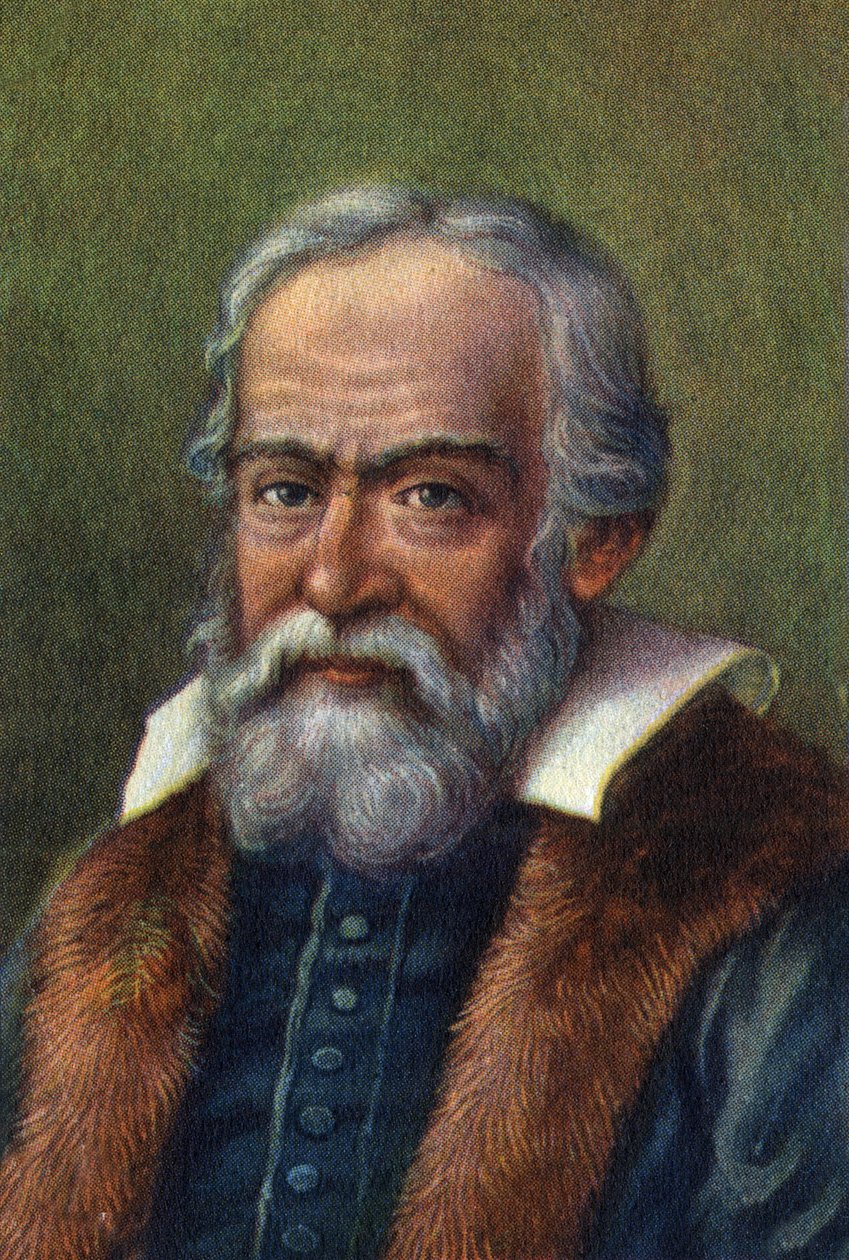 Retrato de Galileo Galilei de Galilea, astrónomo italiano (1564-1642) de Unknown Artist