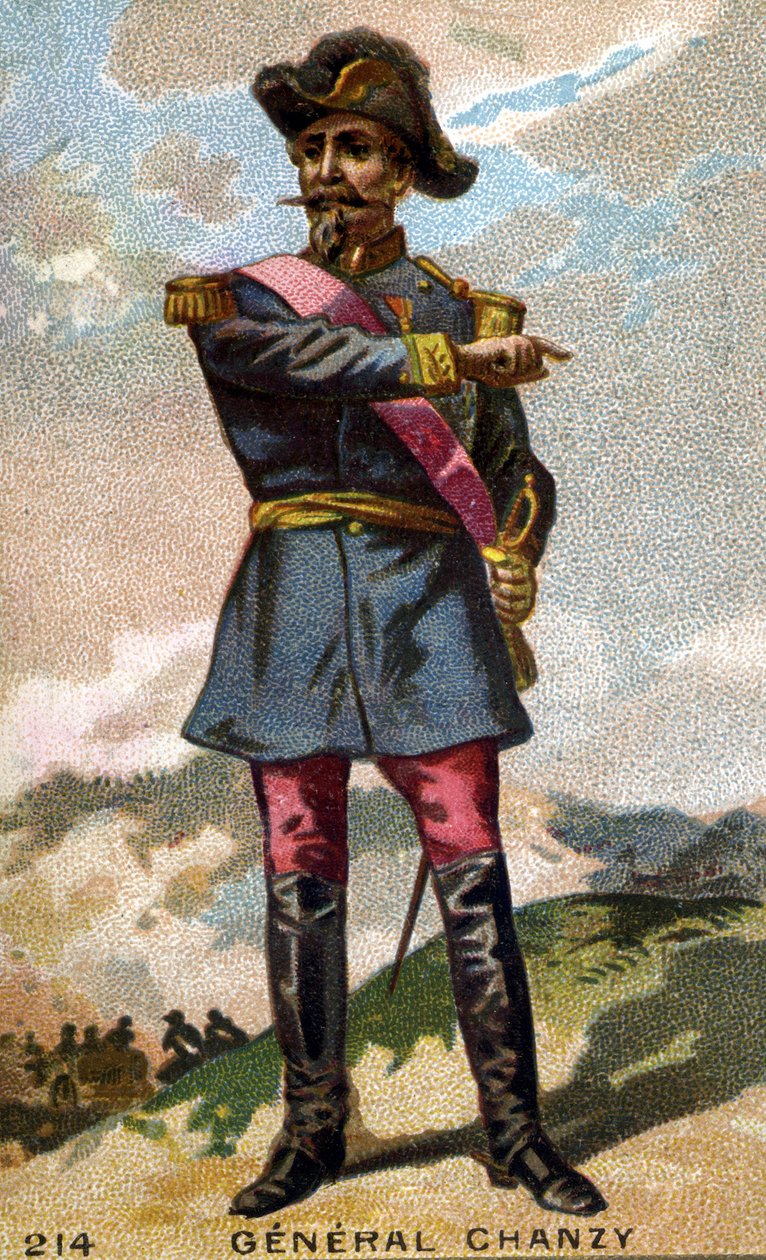 Retrato del General Chanzy (1823 - 1883). Cromolitografía de finales del siglo XIX de Unknown artist
