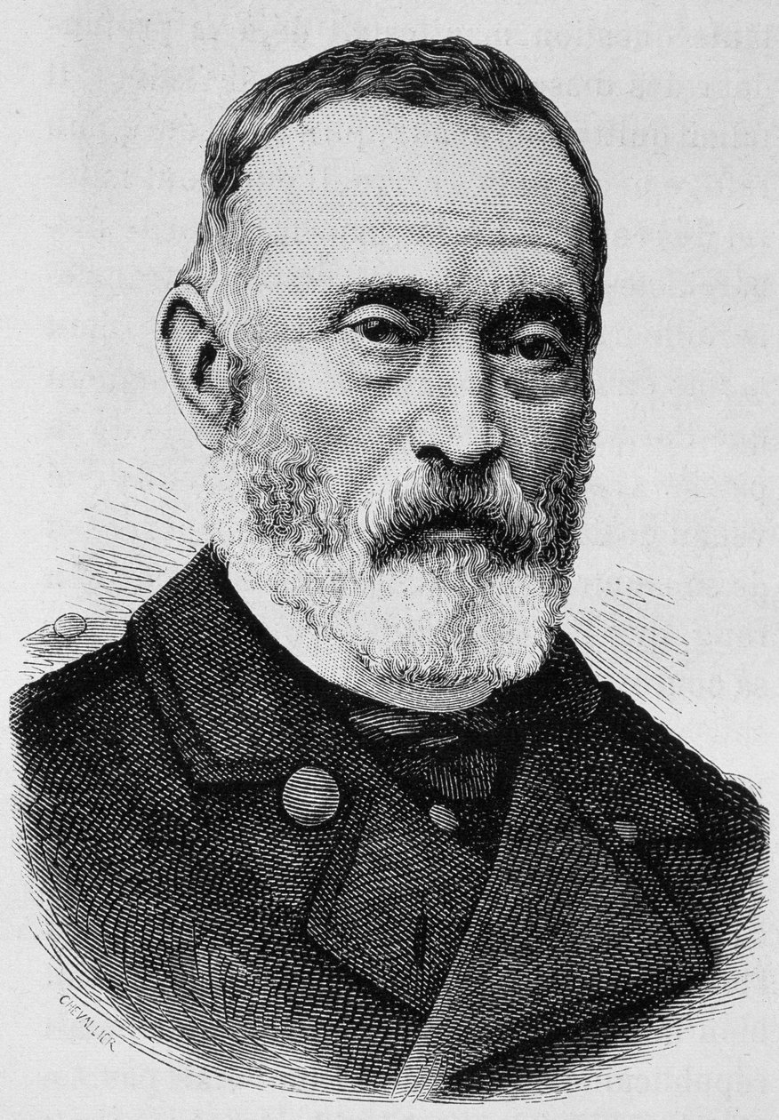 Retrato del General Clément Thomas (1809 - 1871). Grabado de finales del siglo XIX en "Histoire de France" de H. Martin. de Unknown artist