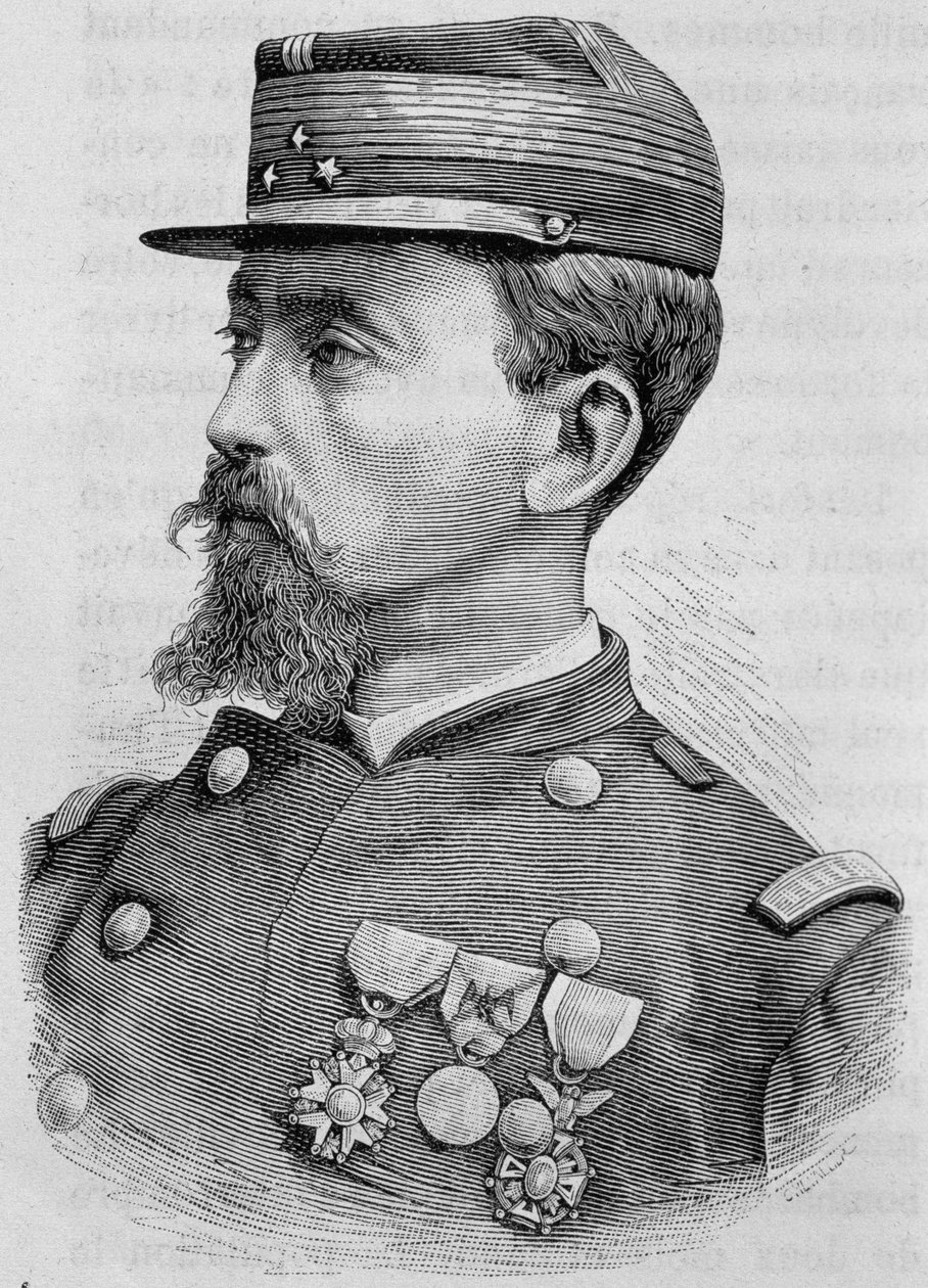 Retrato del General Crémer. Grabado del siglo XIX de Unknown artist