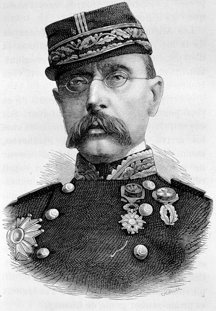 Retrato del General Louis Faidherbe, colonizador francés (1818 - 1889). Grabado del siglo XIX. de Unknown artist