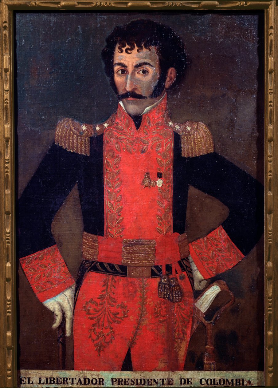 Retrato del General Santander, militar y estadista colombiano de Unknown artist