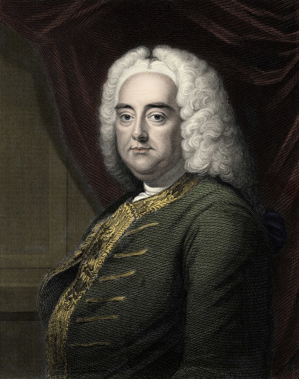 Retrato de George Frederick Handel (Georg Friedrich Handel) de Unknown artist