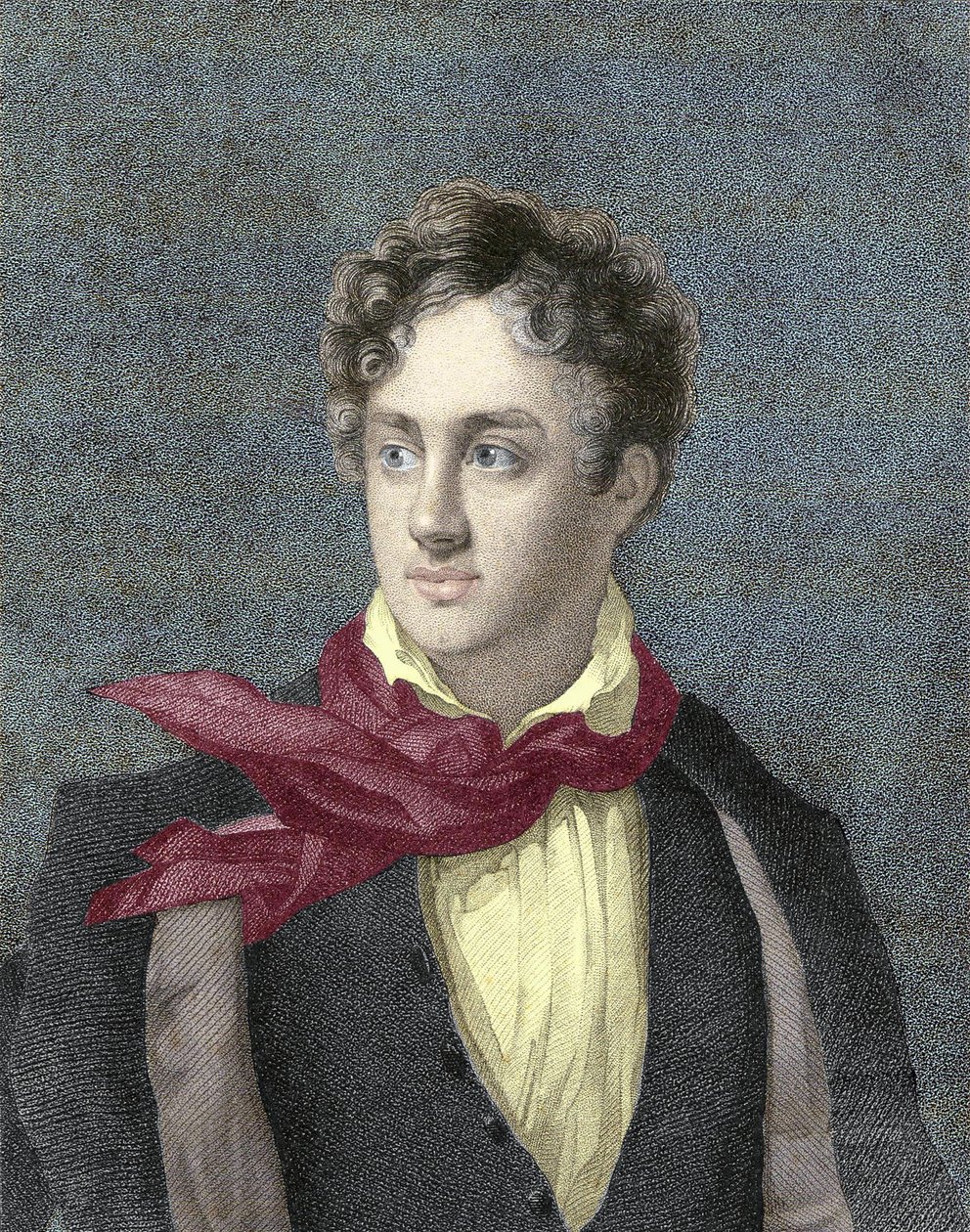 Retrato de George Gordon Noel, 6º Barón Byron, Lord Byron (1788-1824) de Unknown artist