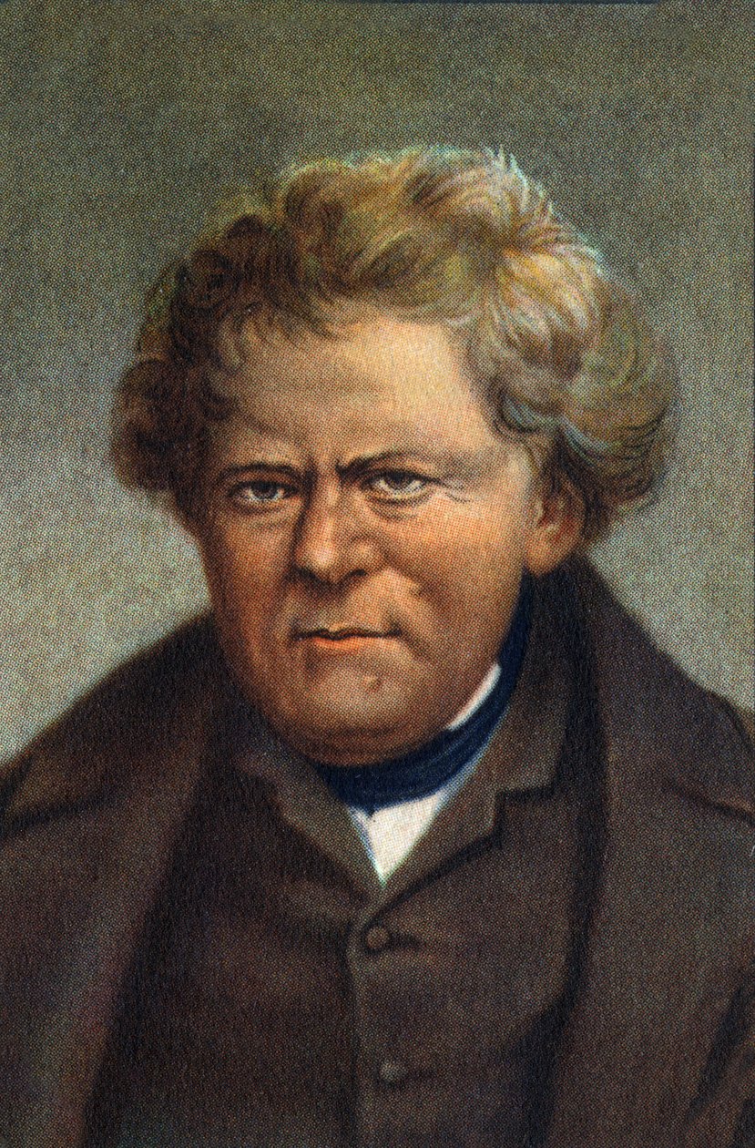 Retrato de George OHM Físico alemán (impresión) de Unknown Artist