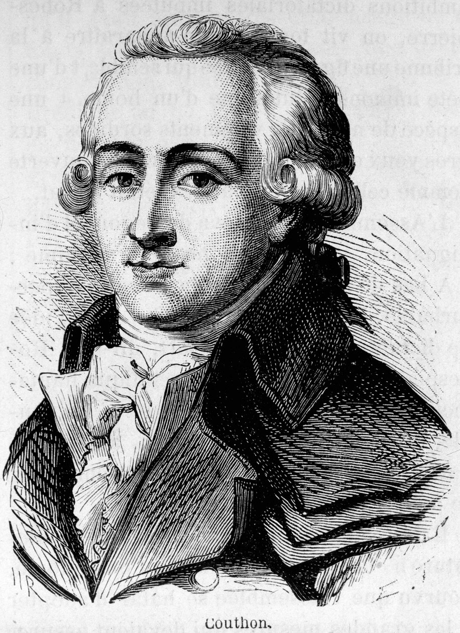 Retrato de Georges Couthon (1755-1794), político francés. de Unknown artist