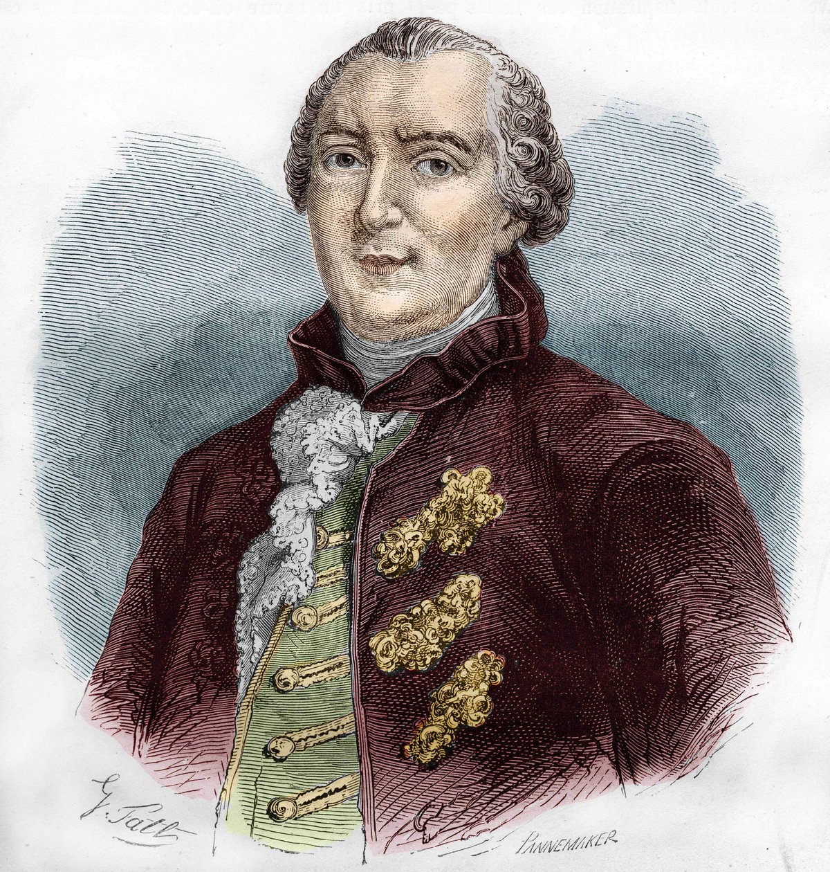 Retrato de Georges Louis Buffon (1707-1788), naturalista y escritor francés. de Unknown artist