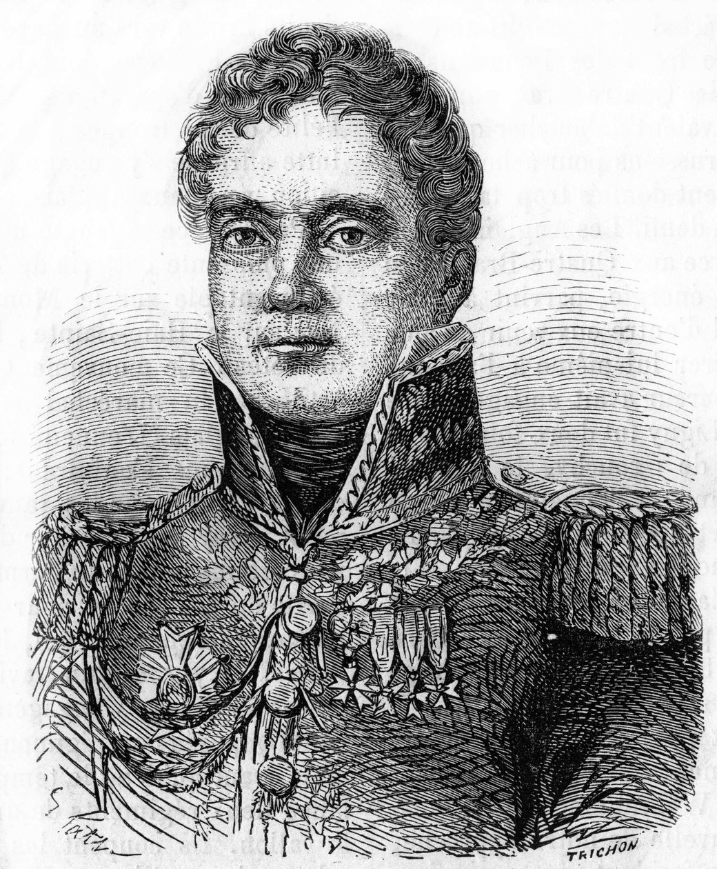 Retrato de Georges Mouton, Conde de Lobau (1770-1838), mariscal de Francia de Unknown artist