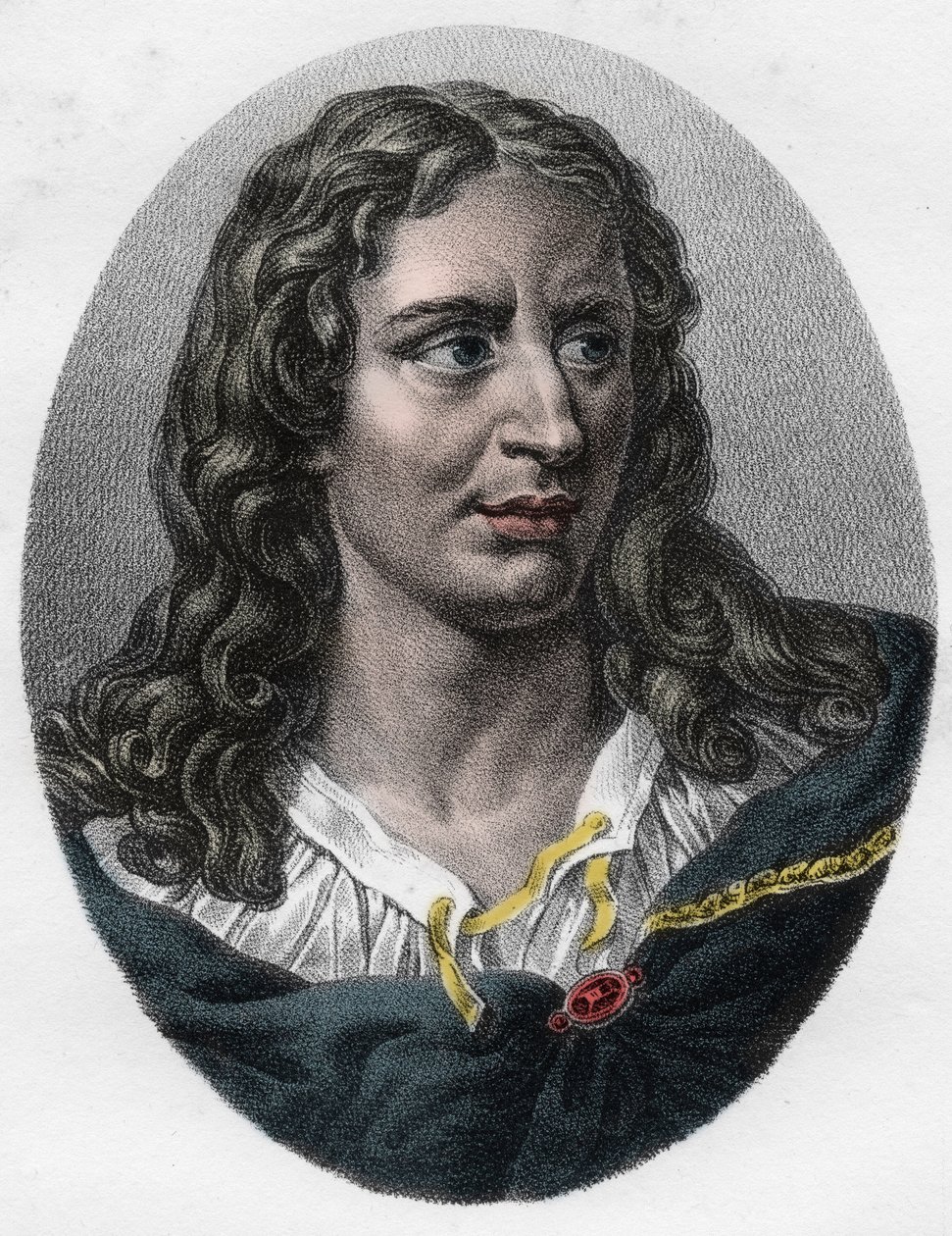 Retrato de Gerard (Girard) Audran (1640-1703) grabador inglés de Unknown artist