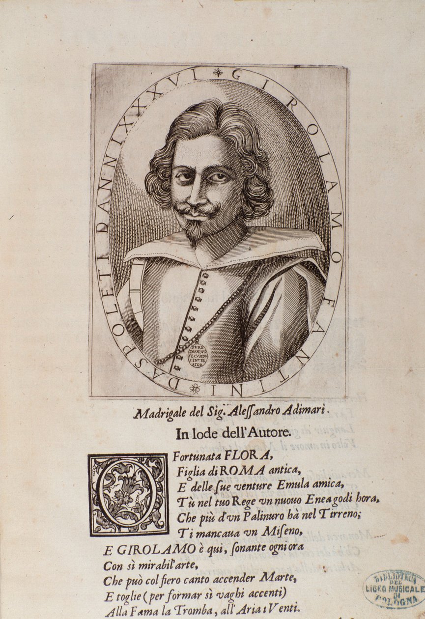 Retrato de Gerolamo Fantini (portada de su Método para aprender a tocar la trompeta) de Unknown artist