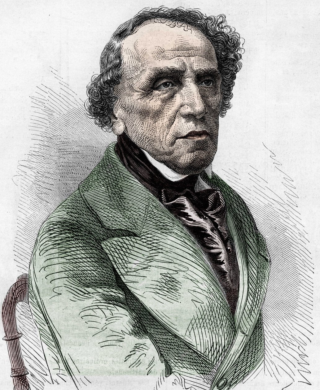 Retrato de Giacomo Meyerbeer (1791-1864), compositor alemán. de Unknown artist