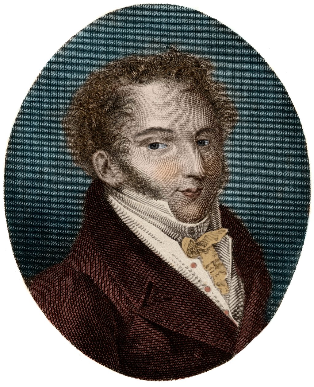 Retrato de Gioachino Rossini (1792-1868), compositor italiano de Unknown artist