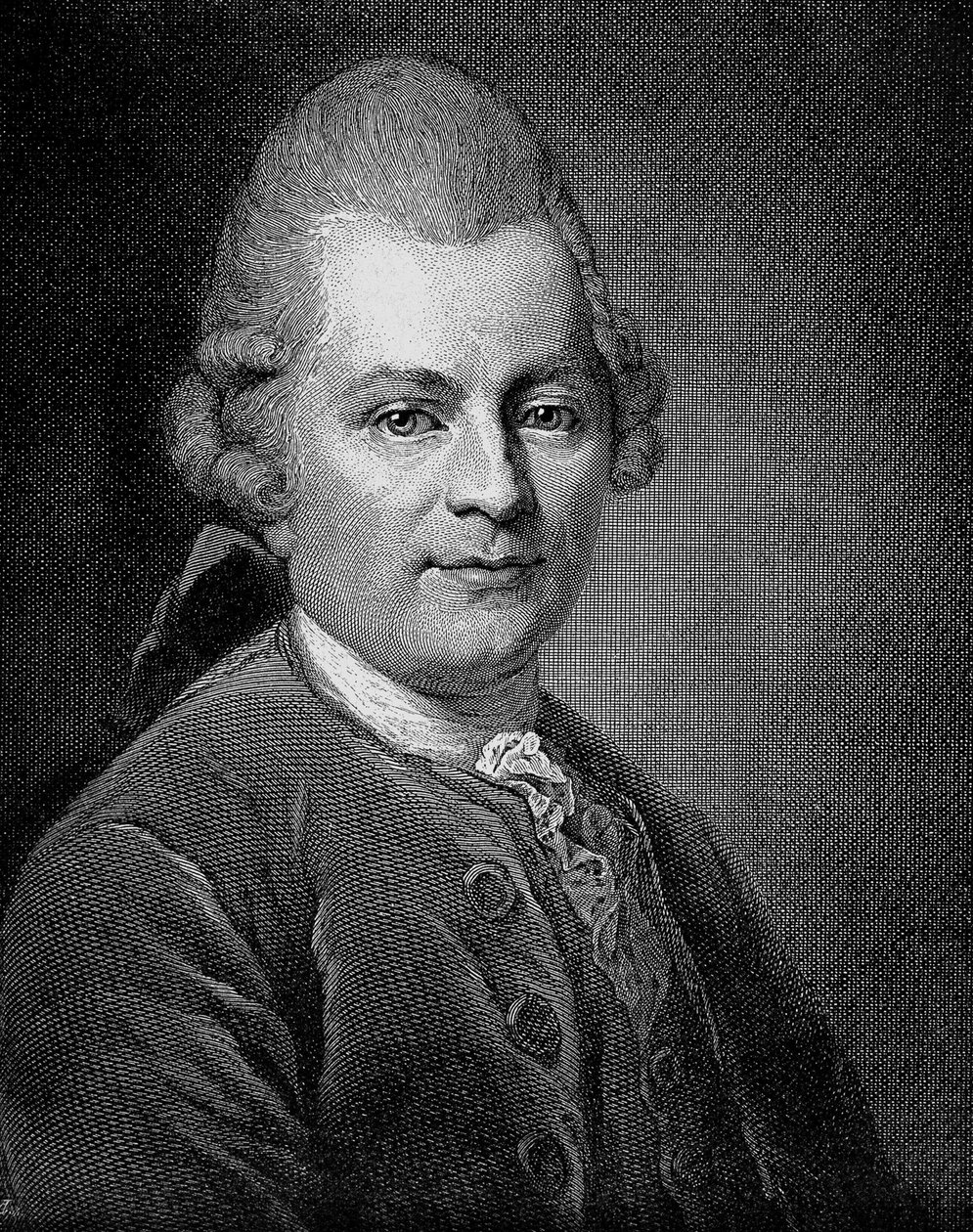 Retrato de Gotthold Ephraim Lessing (1729 - 1781) escritor y dramaturgo alemán de Unknown artist