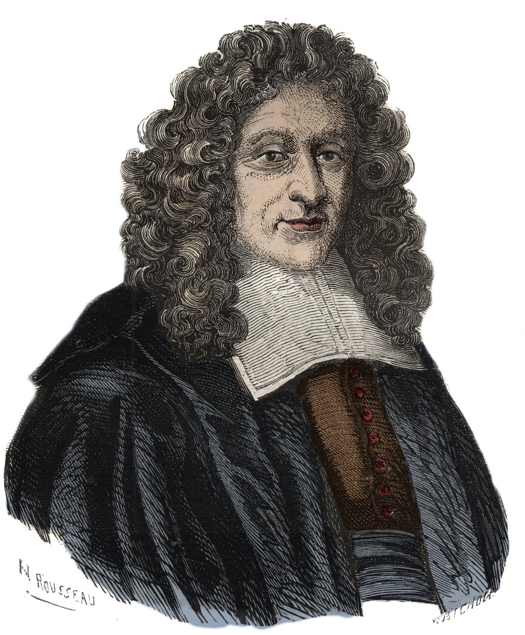 Retrato de Guillaume Amfrye, Abad de Chaulieu (1639-1720) poeta libertino francés de Unknown artist