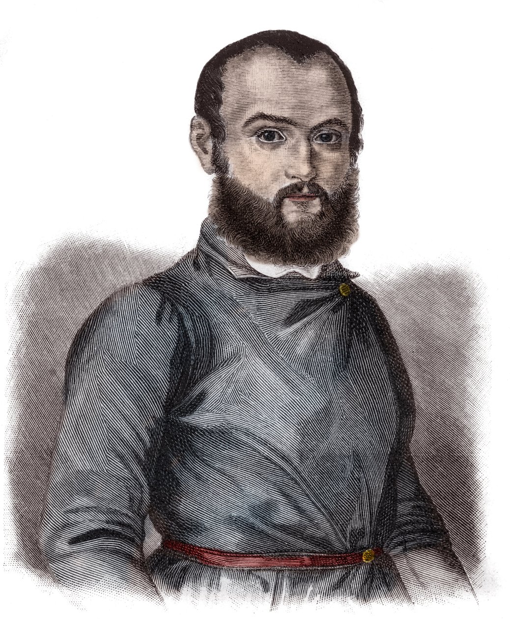 Retrato de Gustav von Struve (1805-1870) político alemán, abogado y publicista - Gustav von Struve (1805-1870) abogado, periodista y político alemán de Unknown artist