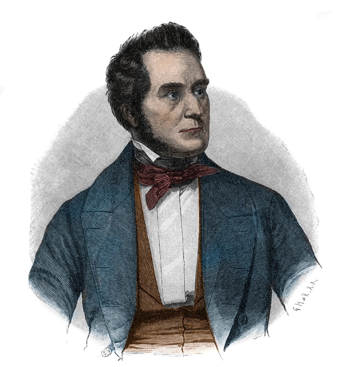 Retrato de Heinrich Wilhelm August Freiherr von Gagern (1799-1880), estadista que abogó por la unificación de Alemania de Unknown artist