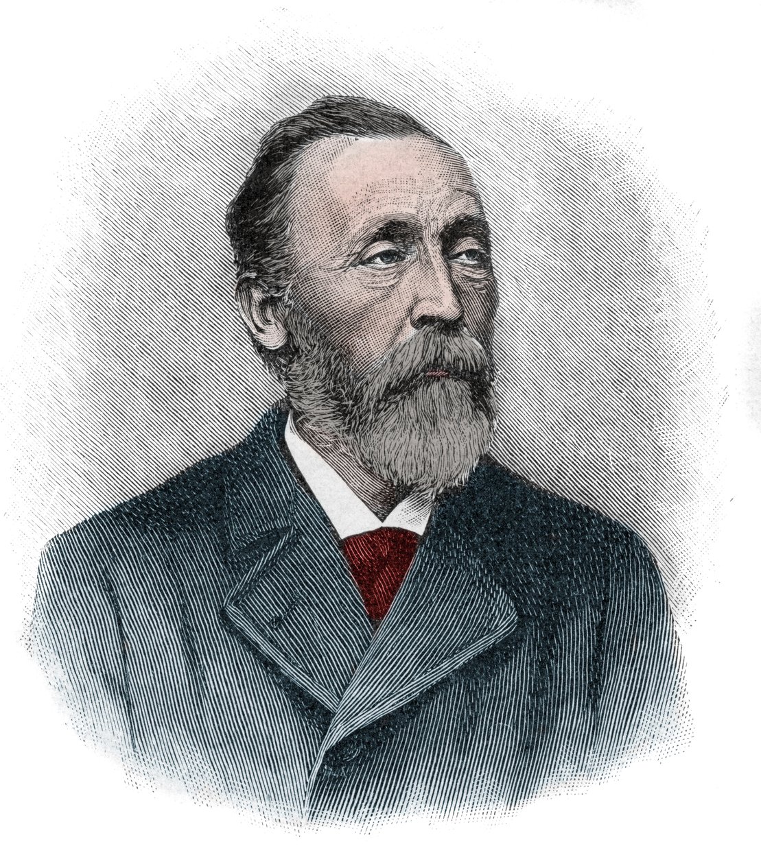 Retrato de Heinrich von Stephan (1831-1897) director general de correos del Imperio Alemán de Unknown artist