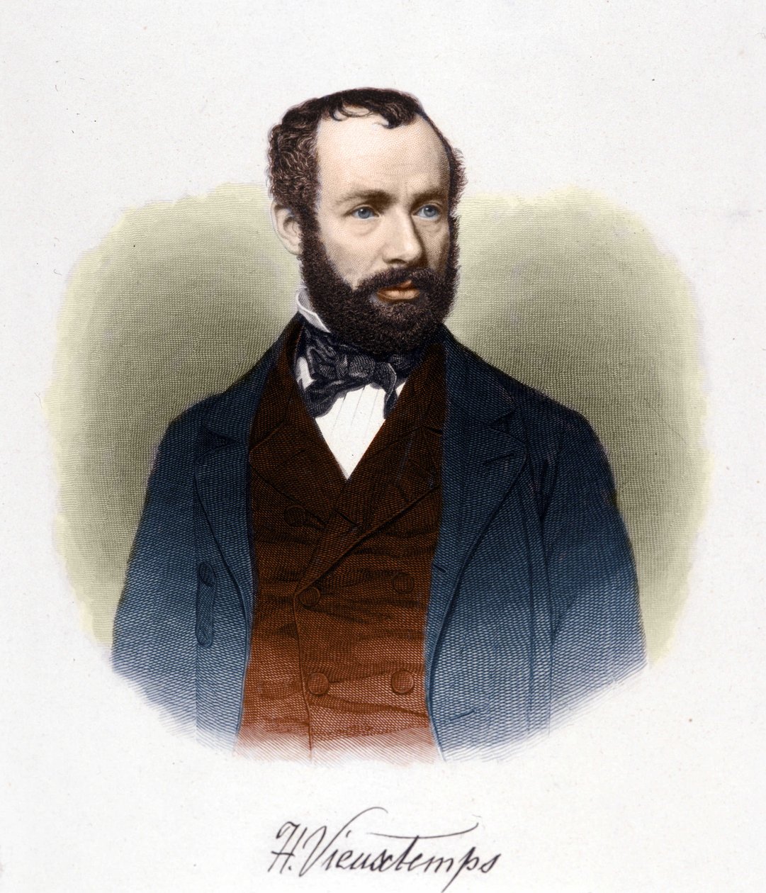 Retrato de Henri Vieuxtemps (1820-1881), director y compositor belga de Unknown artist