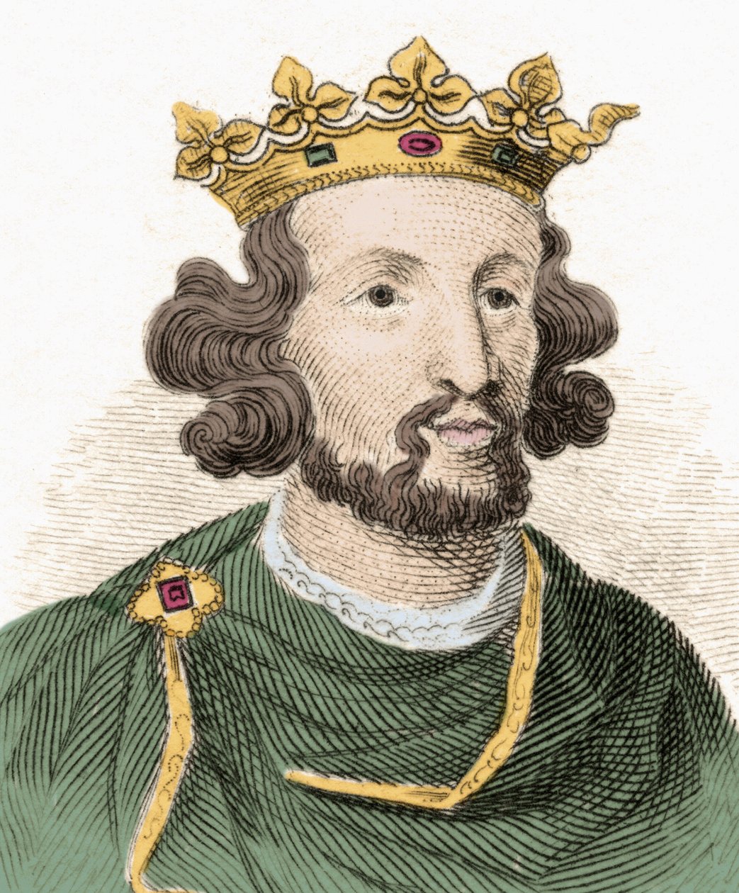 Retrato de Enrique III Plantagenet (1207-1272), Rey de Inglaterra. de Unknown artist