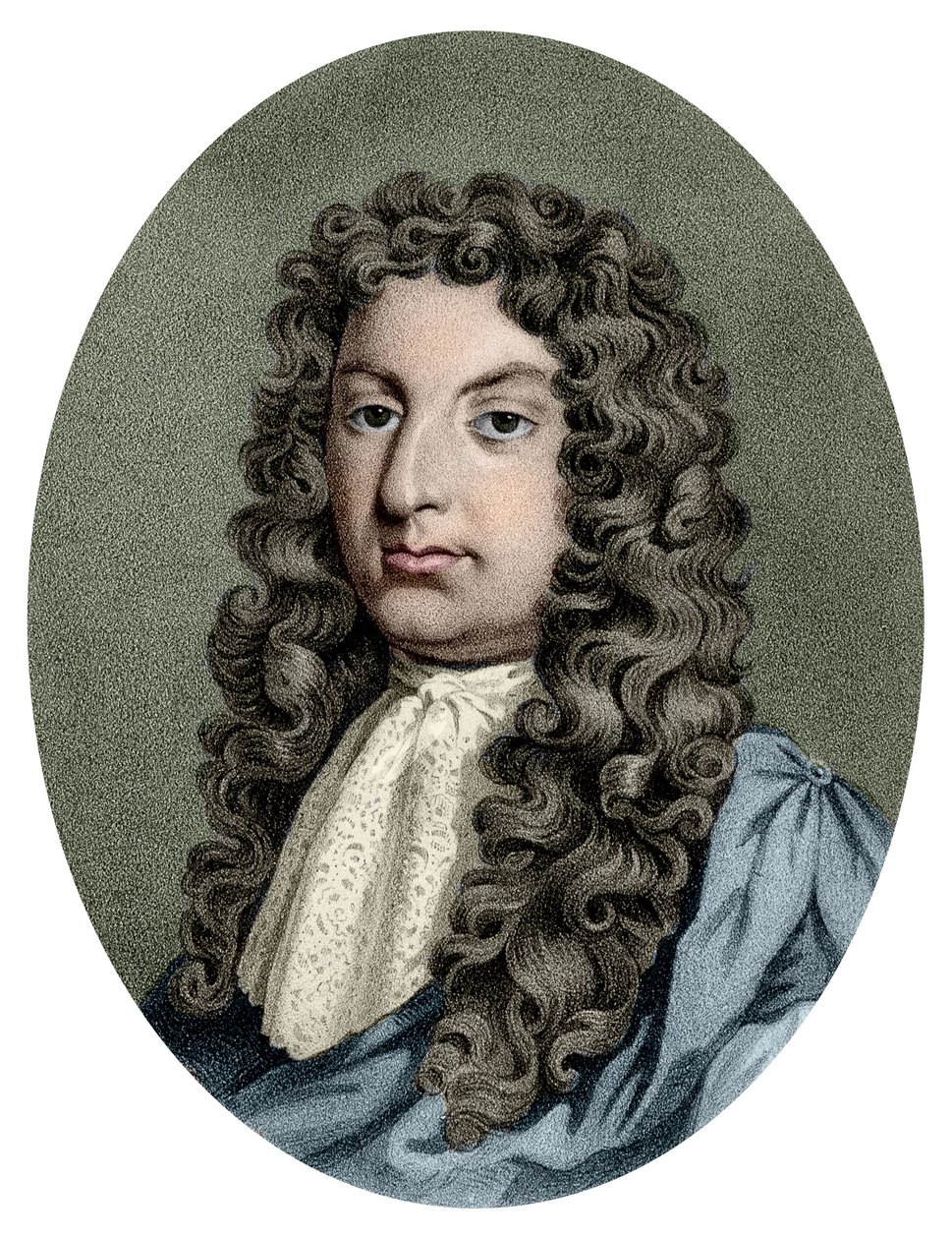 Retrato de Henry Purcell (1659 - 1695), compositor británico de Unknown artist