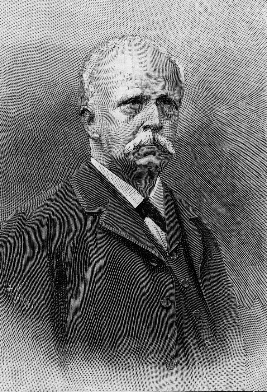 Retrato de Hermann Louis Ferdinand von Helmholtz (1821-1894), físico y fisiólogo alemán. Grabado en “La Naturaleza: revista de ciencias y sus aplicaciones a las artes y la industria” del 22 de septiembre de 1894. de Unknown artist
