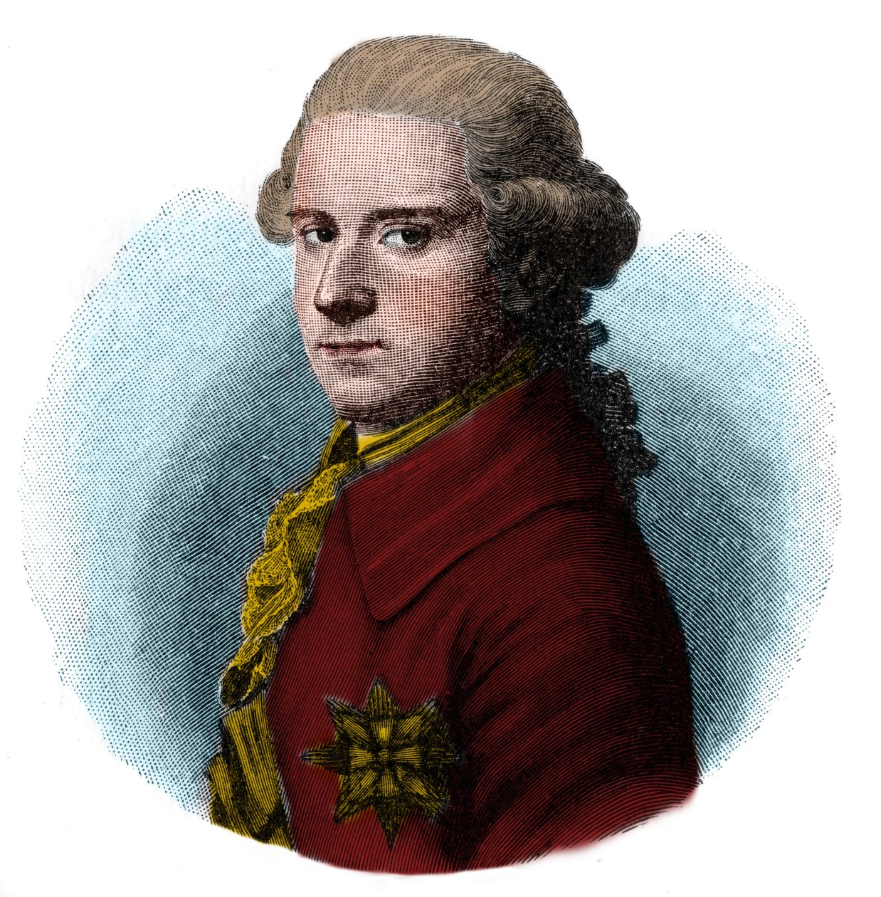 Retrato de Herzog Karl (Carl) August von Sachsen Weimar Eisenach (Carlos Augusto de Sajonia-Weimar-Eisenach) de Unknown artist