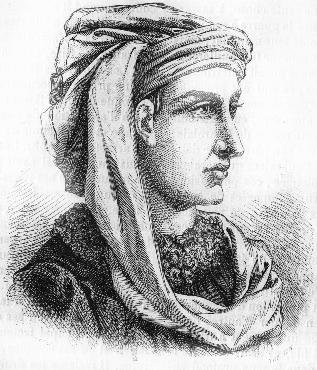 Retrato de Jacques Coeur (circa 1400-1456), artista de plata del Rey Carlos VII. Grabado del siglo XIX de Unknown artist