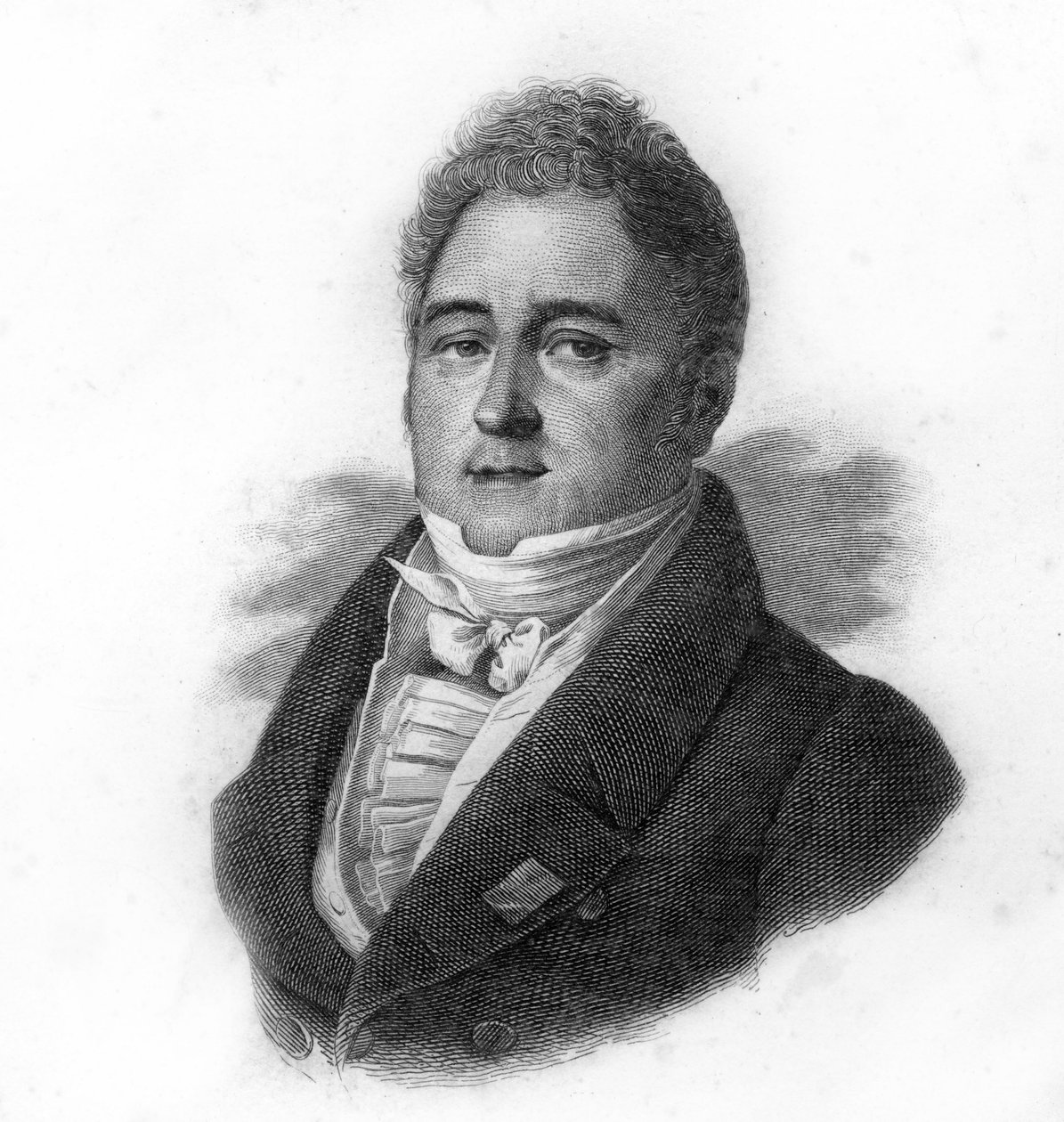 Retrato de Jacques Laffitte (1767-1844), banquero y político francés, grabado del siglo XIX de Unknown artist