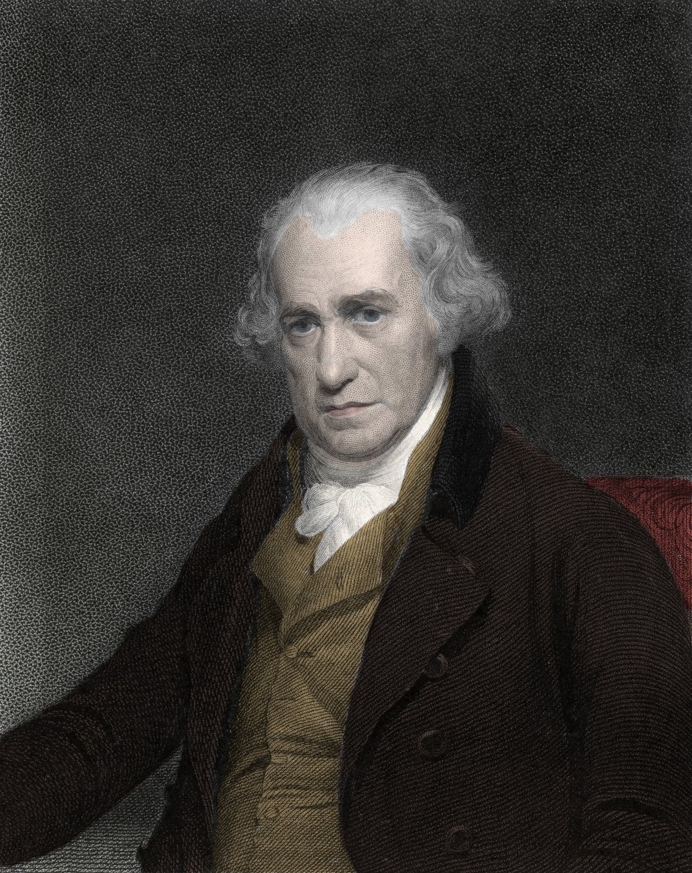Retrato de James Watt (1736-1819), inventor y mecánico escocés de Unknown artist