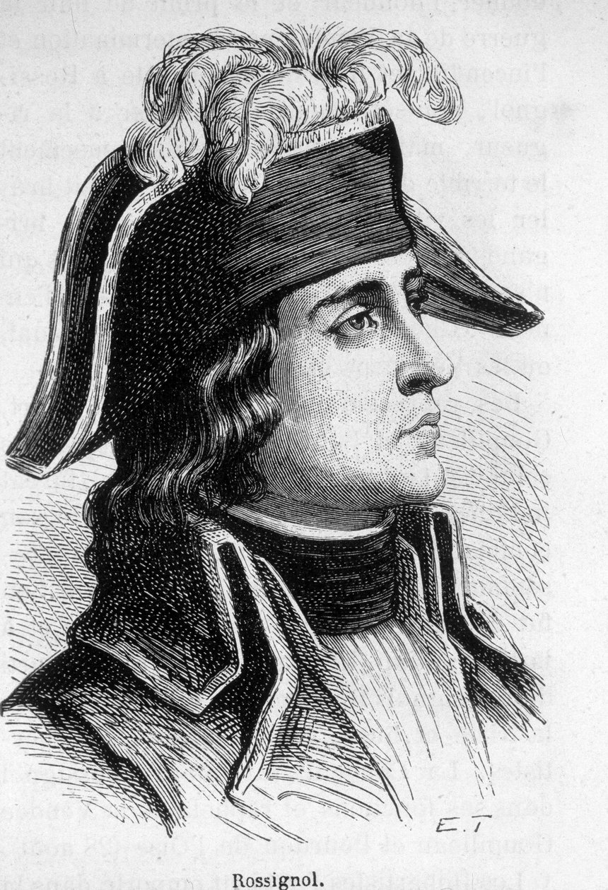 Retrato de Jean Antoine Rossignol, general francés (1759-1868) de Unknown artist