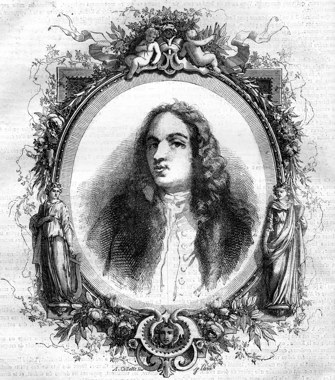 Retrato de Jean Antoine Watteau (1684-1721), pintor francés de Unknown artist