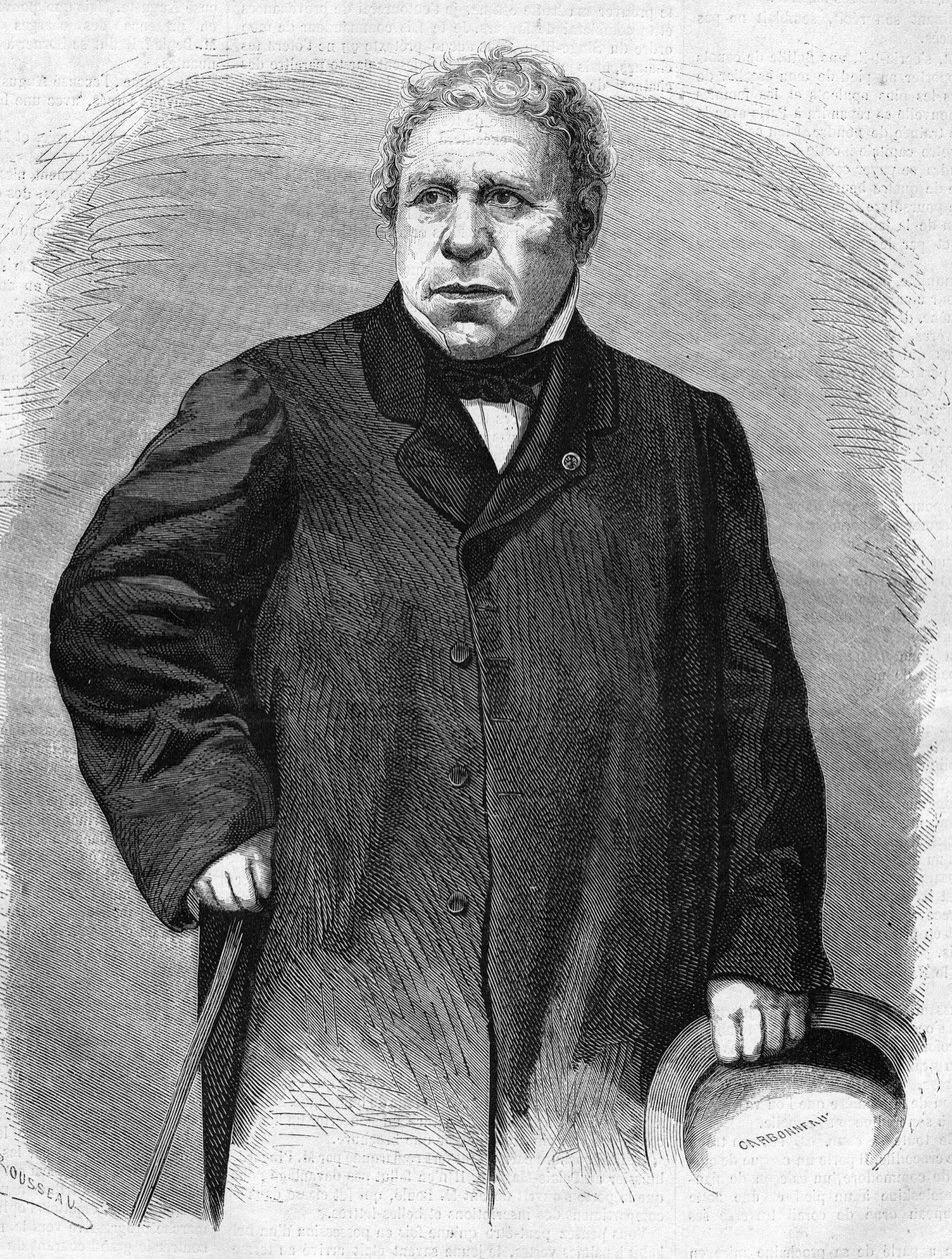 Retrato de Jean Auguste Dominique Ingres (1780-1867). Pintor francés de Unknown artist