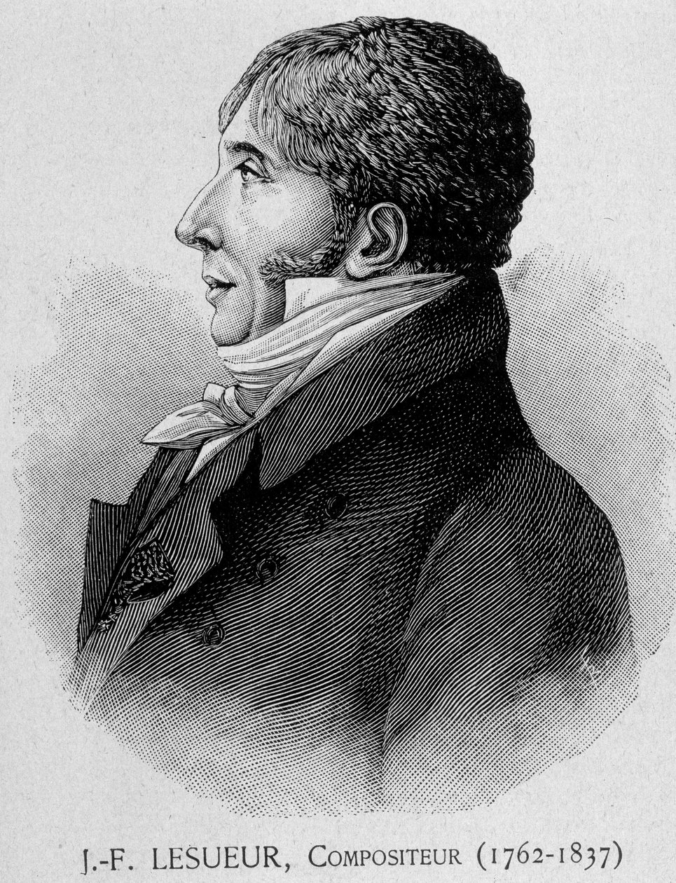 Retrato de Jean François Lesueur (1762 - 1837), compositor francés de Unknown artist