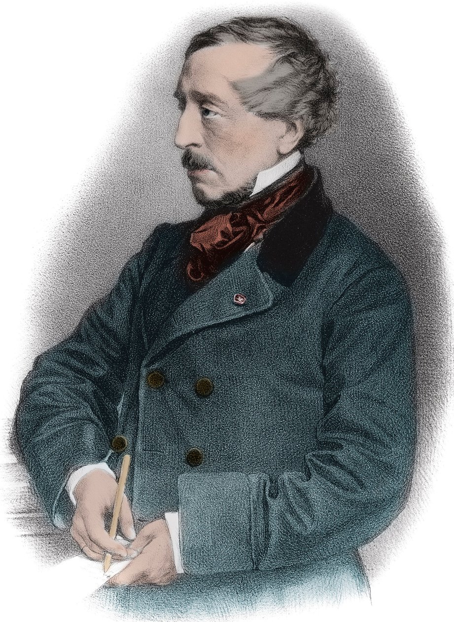 Retrato de Jean Jacques (Jean-Jacques) Ampere (1800-1864) historiador francés de Unknown artist