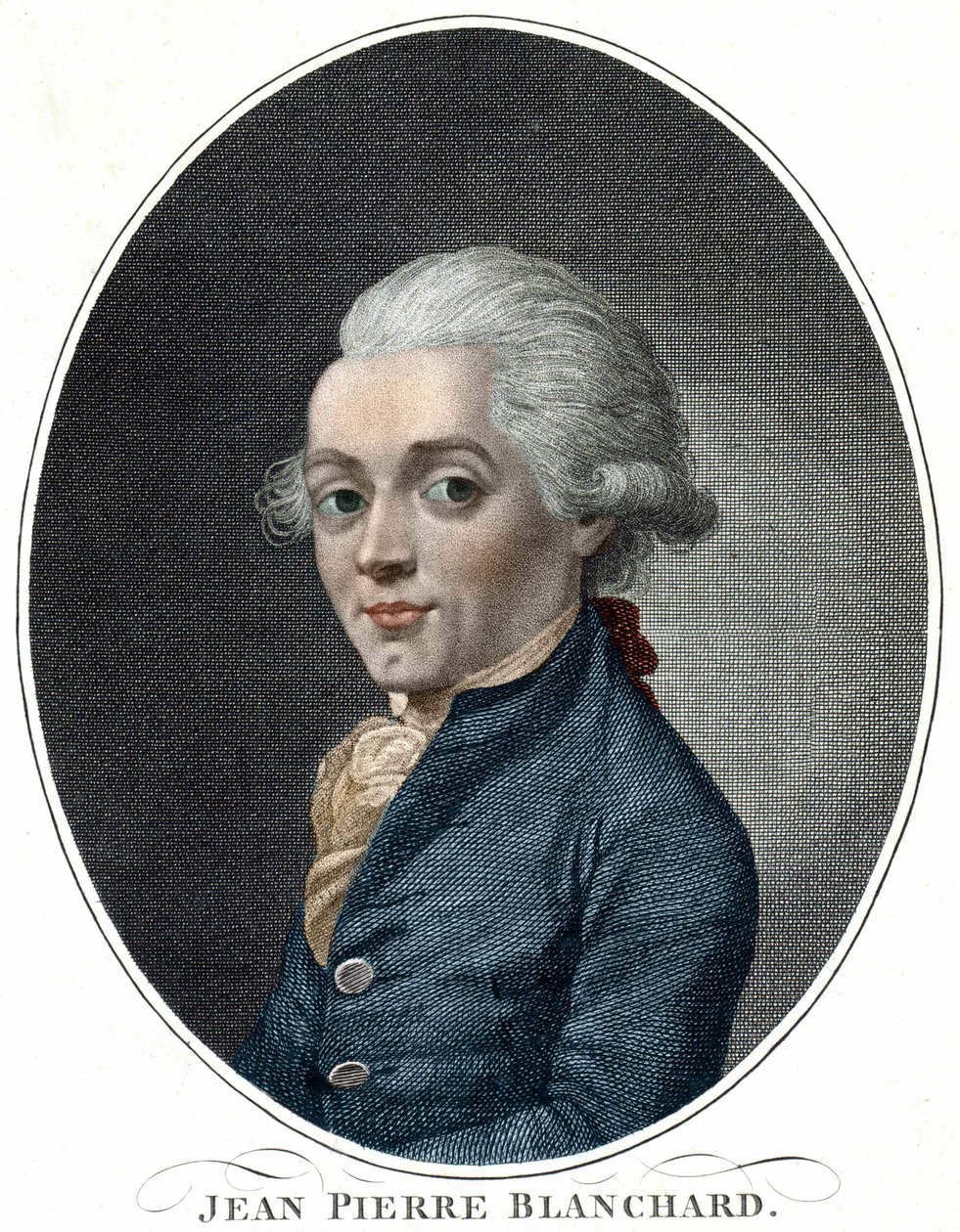 Retrato de Jean Pierre Blanchard (1709 - 1853), aeronauta francés de Unknown artist