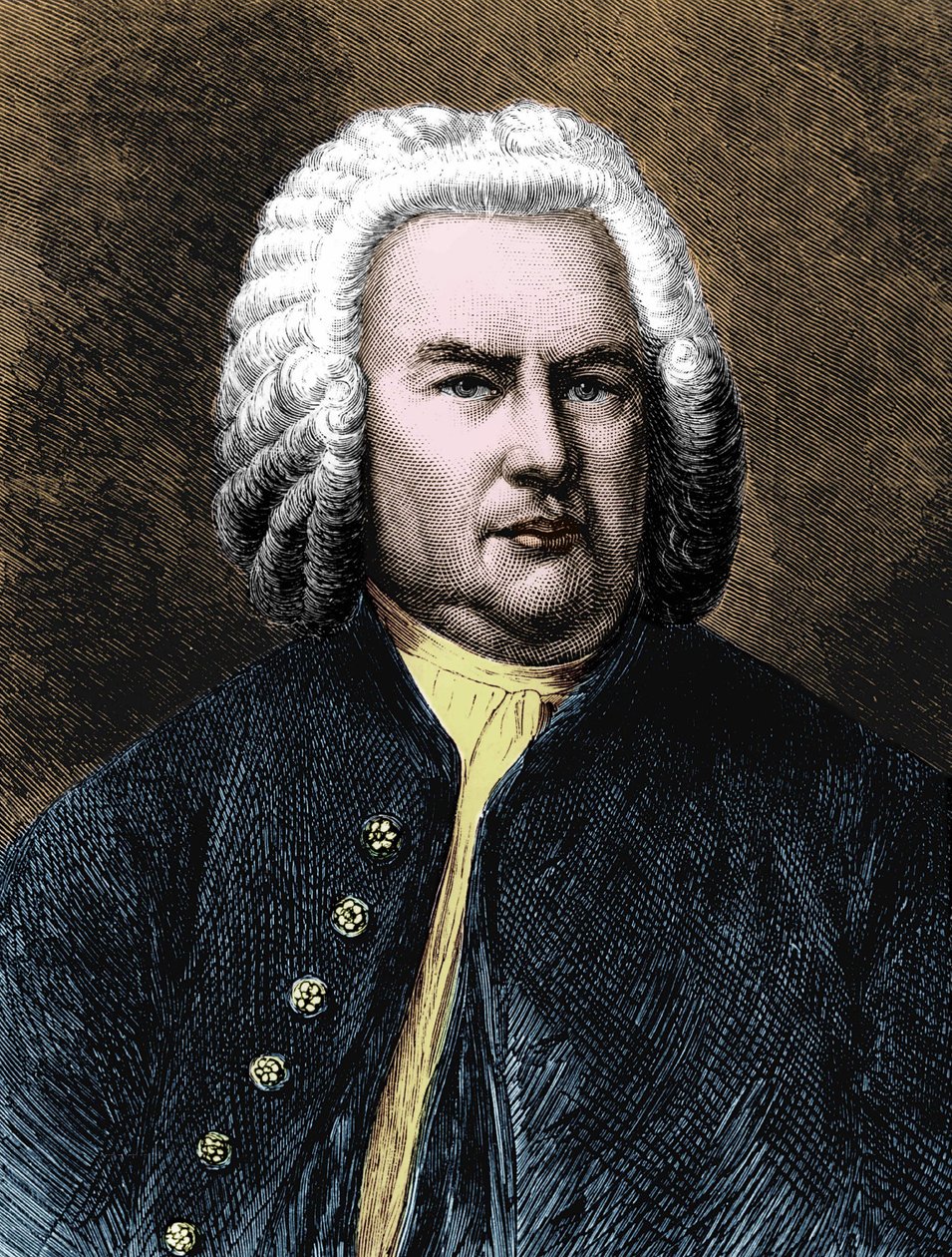 Retrato de Johann Sebastian Bach de Unknown artist