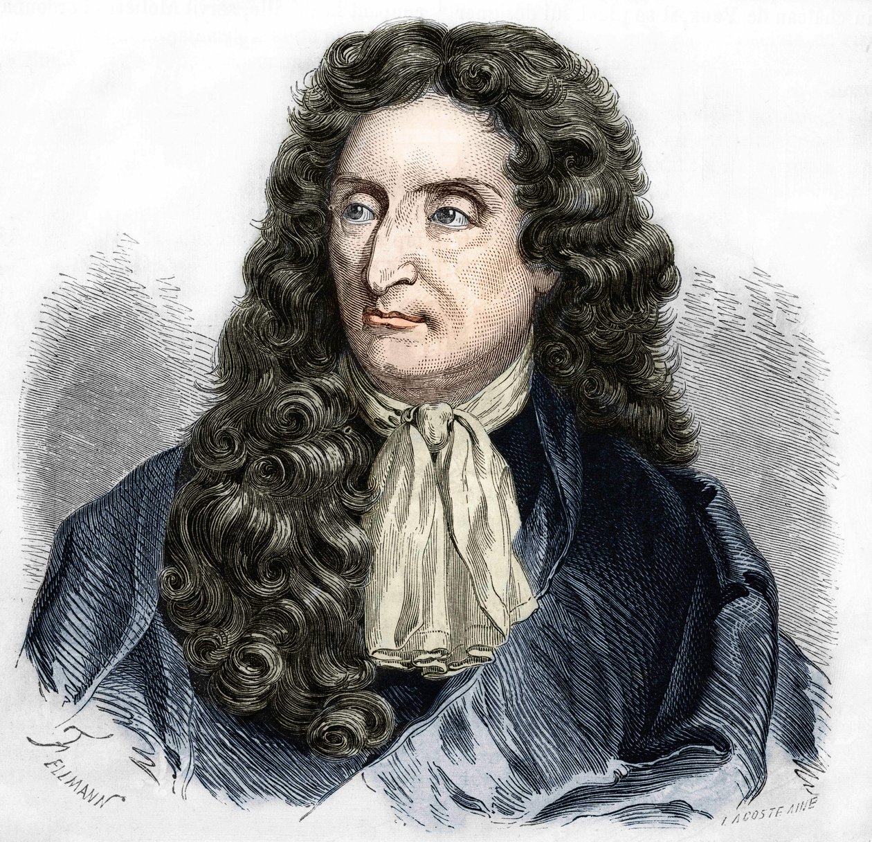 Retrato de Jean de La Fontaine (1621-1695), poeta francés. de Unknown artist