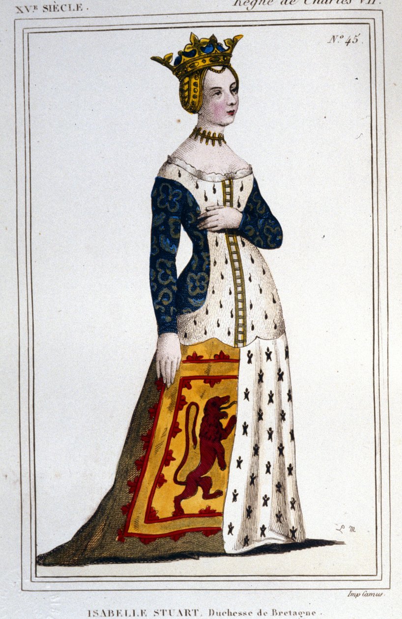 Retrato de Jeanne - Isabelle Stuart (1426-1494/9), duquesa de Bretaña. de Unknown artist