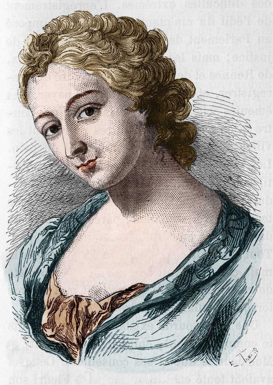 Retrato de Jeanne Agnes Berthelot de Plemont conocida como Madame la Marquise de Prue (1698-1727). de Unknown artist